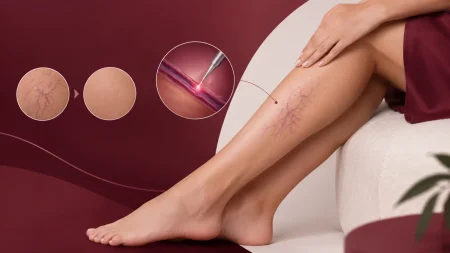علاج الشعيرات الدموية في الساق